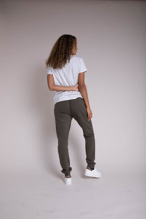 Fitted Tee - Light Grey Marle